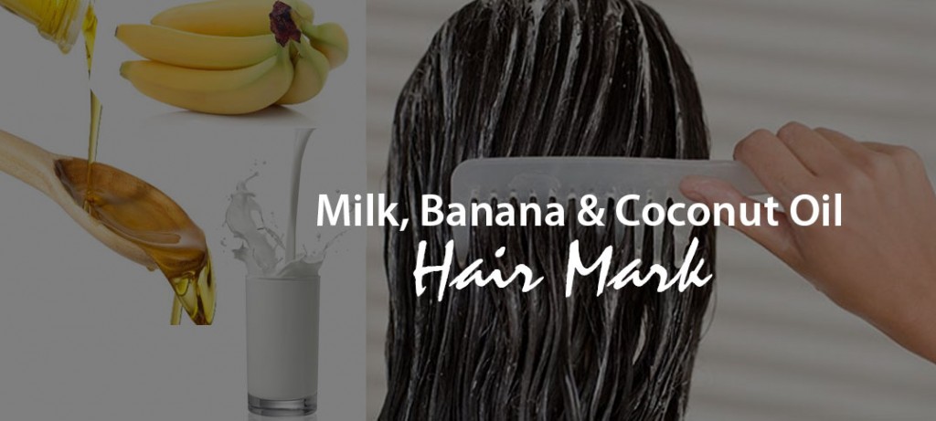 hair conditioner with banana milk and coconut oil