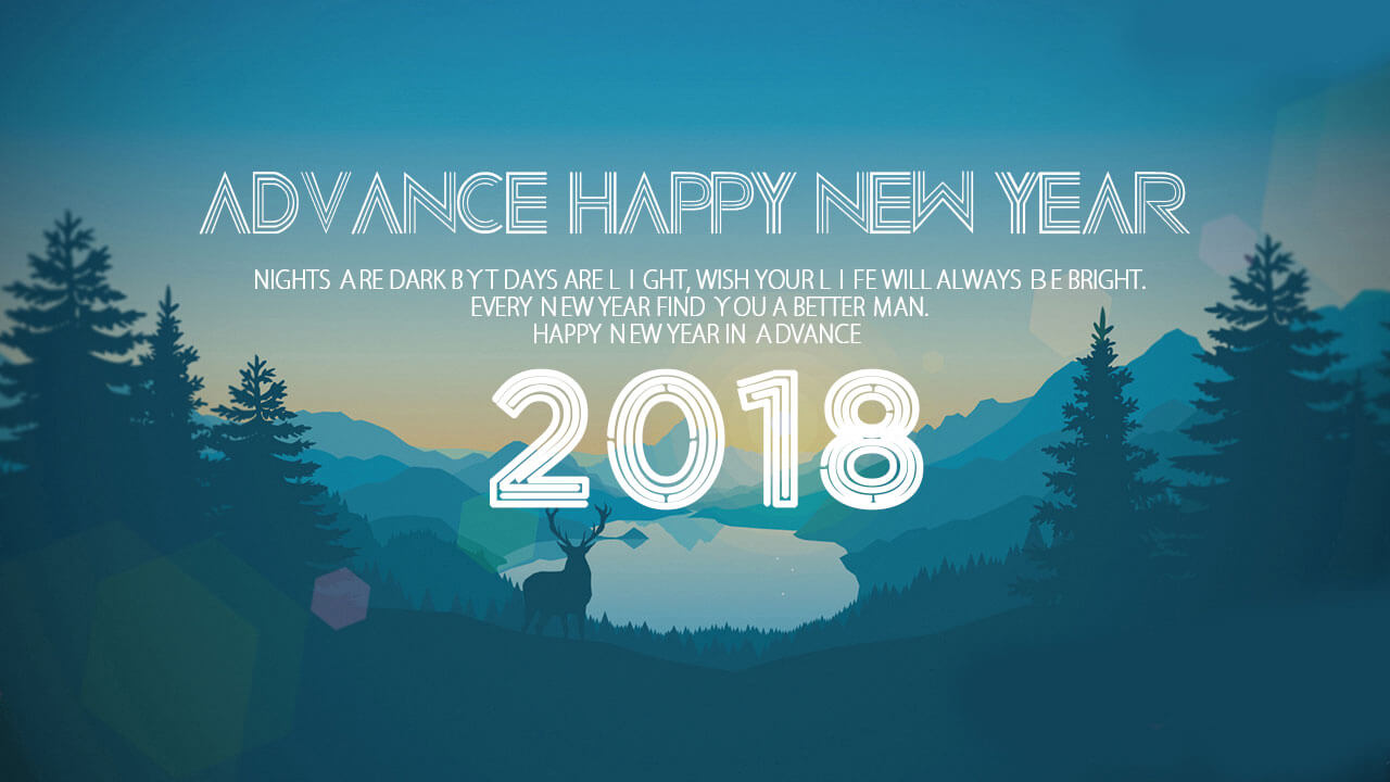 Advance Happy New Year 2018