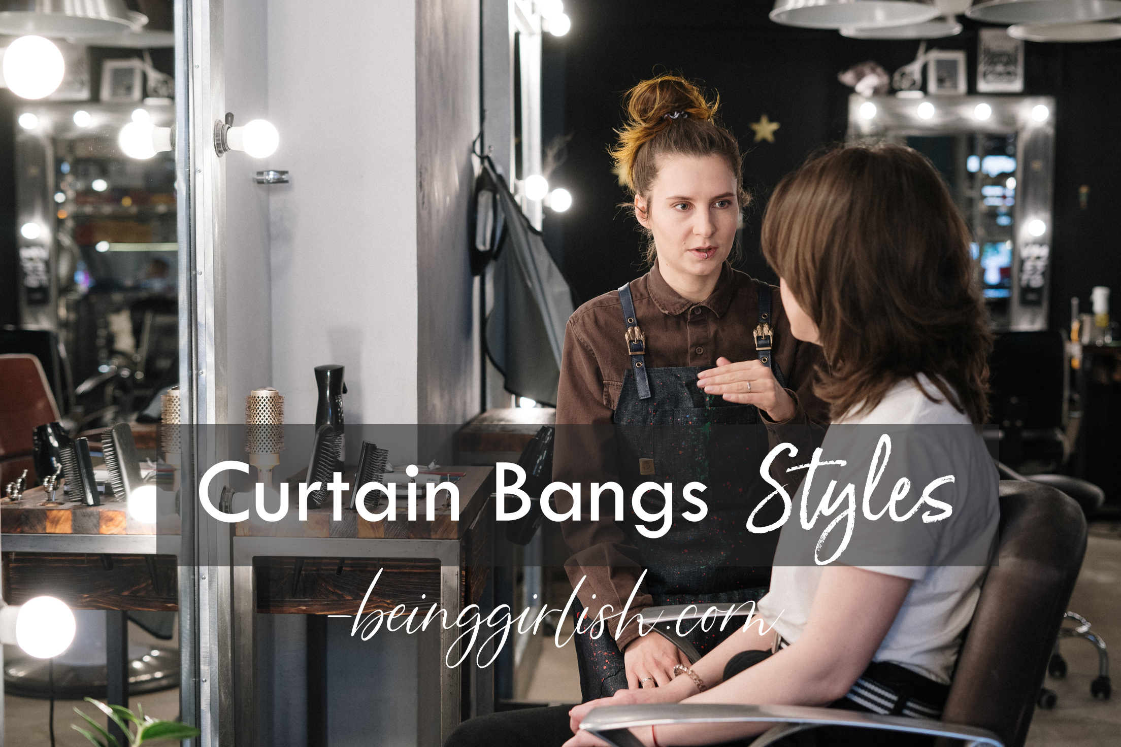 curtain bangs styles
